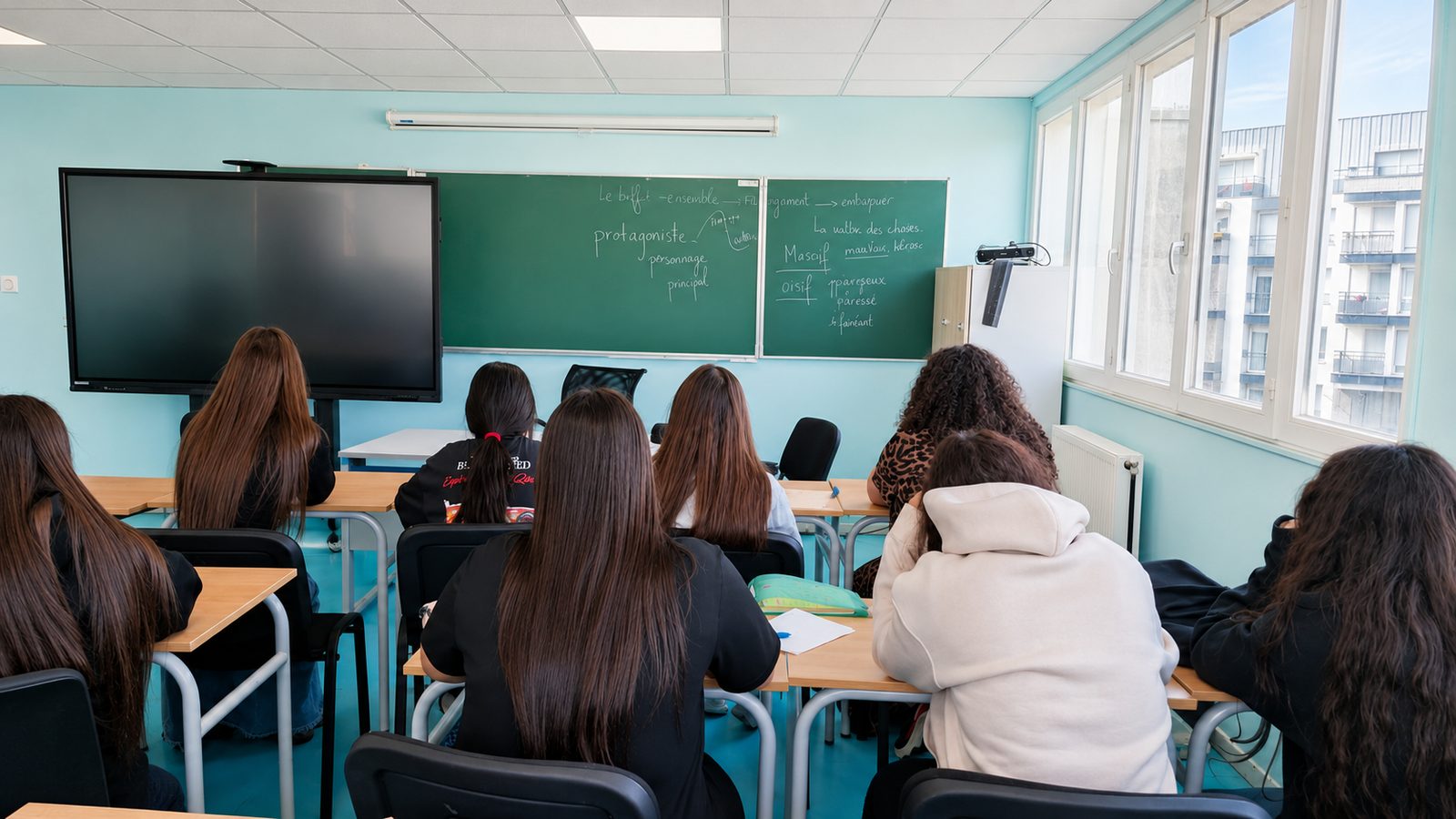 Pendant un cours de CAP AEPE petite enfance chez Kesher Formation, à Aubervilliers